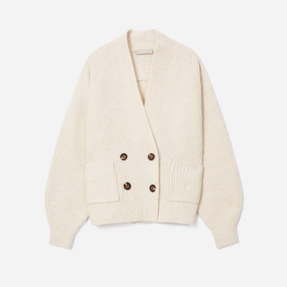 The Felted Merino Double-Breasted Cardigan